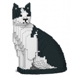 Jekca - Cat 10S-M02 - Lego - Scultura - Costruzione - 4D - Animali di Mattoncini - Toys