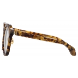 Linda Farrow - Fletcher Angular Optical Glasses in Tobacco Tortoiseshell - LFL1103C11OPT - Linda Farrow Eyewear