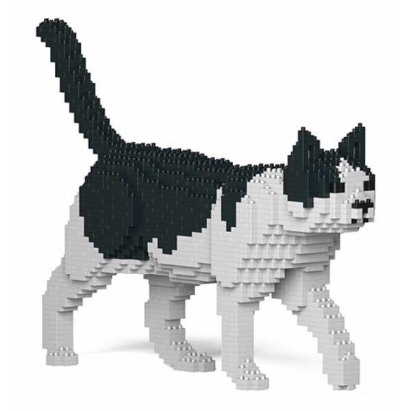 Jekca - Cat 11S-M02 - Lego - Scultura - Costruzione - 4D - Animali di Mattoncini - Toys