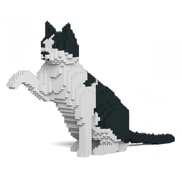 Jekca - Cat 12S-M02 - Lego - Sculpture - Construction - 4D - Brick Animals - Toys