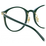 Linda Farrow - Forster A Oval Optical Glasses in Green - LF59AC3OPT - Linda Farrow Eyewear