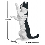 Jekca - Cat 17S-M01 - Lego - Sculpture - Construction - 4D - Brick Animals - Toys