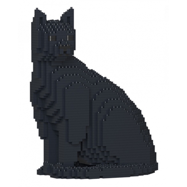 Jekca - Cat 06S-M02 - Lego - Scultura - Costruzione - 4D - Animali di Mattoncini - Toys