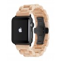 Woodcessories - Maple / Black - Wooden Apple Watch Band 38 mm - Eco Strap - Stainless Steel - Wooden Apple Watch Strap