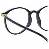 Linda Farrow - Forster Oval Optical Glasses in Black - LF59C1OPT - Linda Farrow Eyewear