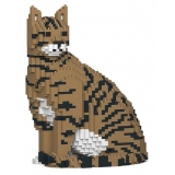 Jekca - Cat 02S-M04 - Lego - Sculpture - Construction - 4D - Brick Animals - Toys