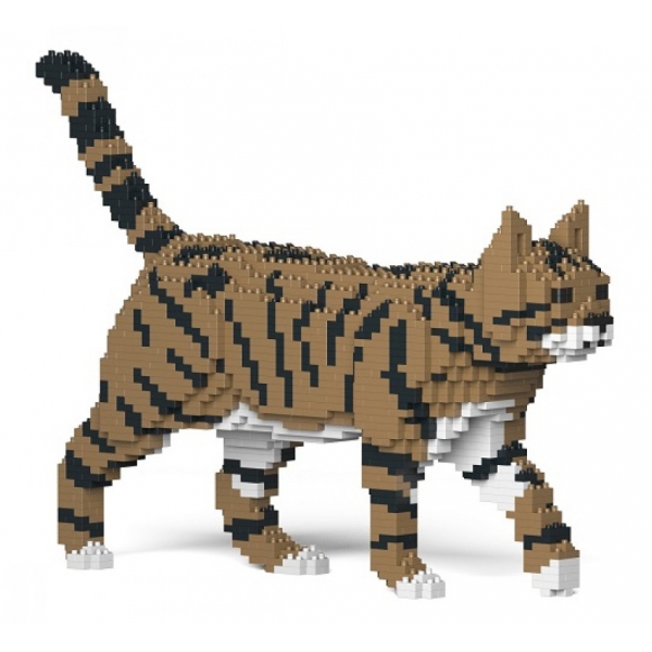Jekca - Cat 03S-M04 - Lego - Scultura - Costruzione - 4D - Animali di Mattoncini - Toys