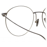 Linda Farrow - Foster Oval Optical Glasses in Nickel - LF34C4OPT - Linda Farrow Eyewear