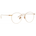 Linda Farrow - Foster Oval Optical Glasses in Rose Gold - LF34C3OPT - Linda Farrow Eyewear