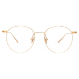 Linda Farrow - Foster Oval Optical Glasses in Rose Gold - LF34C3OPT - Linda Farrow Eyewear