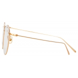 Linda Farrow - Foster Oval Optical Glasses in Rose Gold - LF34C3OPT - Linda Farrow Eyewear