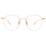 Linda Farrow - Foster A Oval Optical Glasses in Rose Gold - LF34AC3OPT - Linda Farrow Eyewear