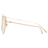 Linda Farrow - Foster A Oval Optical Glasses in Rose Gold - LF34AC3OPT - Linda Farrow Eyewear