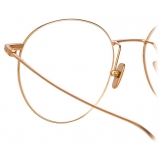 Linda Farrow - Occhiali da Vista Foster A Ovale in Oro Rosa - LF34AC3OPT - Linda Farrow Eyewear