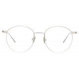 Linda Farrow - Foster Oval Optical Glasses in White Gold - LF34C2OPT - Linda Farrow Eyewear