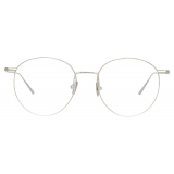 Linda Farrow - Foster A Oval Optical Glasses in White Gold - LF34AC2OPT - Linda Farrow Eyewear