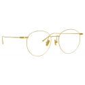 Linda Farrow - Foster Oval Optical Glasses in Yellow Gold - LF34C1OPT - Linda Farrow Eyewear