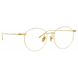 Linda Farrow - Foster Oval Optical Glasses in Yellow Gold - LF34C1OPT - Linda Farrow Eyewear