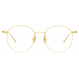 Linda Farrow - Foster Oval Optical Glasses in Yellow Gold - LF34C1OPT - Linda Farrow Eyewear