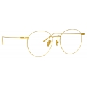 Linda Farrow - Foster A Oval Optical Glasses in Yellow Gold - LF34AC1OPT - Linda Farrow Eyewear