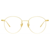 Linda Farrow - Foster A Oval Optical Glasses in Yellow Gold - LF34AC1OPT - Linda Farrow Eyewear