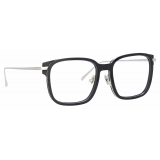 Linda Farrow - Franklin Rectangular Optical Glasses in Black White Gold - LFL1185C2OPT - Linda Farrow Eyewear