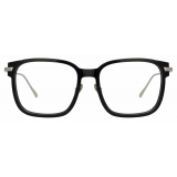 Linda Farrow - Franklin Rectangular Optical Glasses in Black White Gold - LFL1185C2OPT - Linda Farrow Eyewear