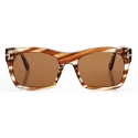 Tom Ford - Nico Sunglasses - Occhiali da Sole Squadrati - Havana - FT1062 - Occhiali da Sole - Tom Ford Eyewear