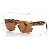 Tom Ford - Nico Sunglasses - Occhiali da Sole Squadrati - Havana - FT1062 - Occhiali da Sole - Tom Ford Eyewear