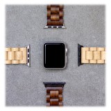 Woodcessories - Maple / Silver - Wooden Apple Watch Band 38 mm - Eco Strap - Stainless Steel - Wooden Apple Watch Strap