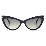 Tom Ford - Magnetic Clip Blue Block Cat Eye Opticals - FT5896-B - Optical Glasses - Tom Ford Eyewear