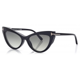 Tom Ford - Magnetic Clip Blue Block Cat Eye Opticals - FT5896-B - Optical Glasses - Tom Ford Eyewear