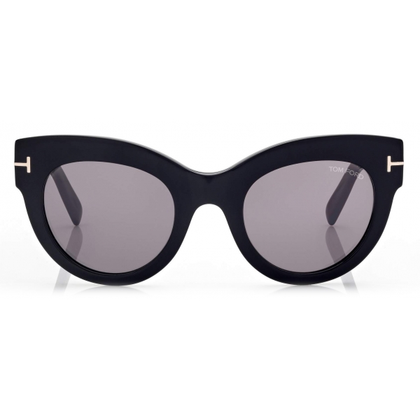 Tom Ford - Lucilla Sunglasses - Occhiali da Sole Cat Eye - Nero Fumo - FT1063 - Tom Ford Eyewear