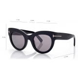 Tom Ford - Lucilla Sunglasses - Cat Eye Sunglasses - Black Smoke - FT1063 - Tom Ford Eyewear