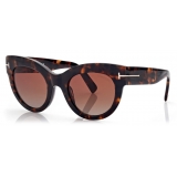 Tom Ford - Lucilla Sunglasses - Cat Eye Sunglasses - Havana - FT1063 - Sunglasses - Tom Ford Eyewear