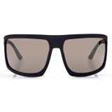 Tom Ford - Clint Sunglasses - Occhiali da Sole Maschera - Nero Opaco Specchio Romex - FT1066 - Tom Ford Eyewear