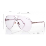 Tom Ford - Bertrand Sunglasses - Occhiali da Sole Pilota Oversize - Lilla Viola - FT1061 - Occhiali da Sole - Tom Ford Eyewear
