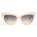 Tom Ford - Brianna Sunglasses - Occhiali da Sole Cat Eye - Avorio - FT1065 - Occhiali da Sole - Tom Ford Eyewear