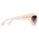 Tom Ford - Brianna Sunglasses - Occhiali da Sole Cat Eye - Avorio - FT1065 - Occhiali da Sole - Tom Ford Eyewear