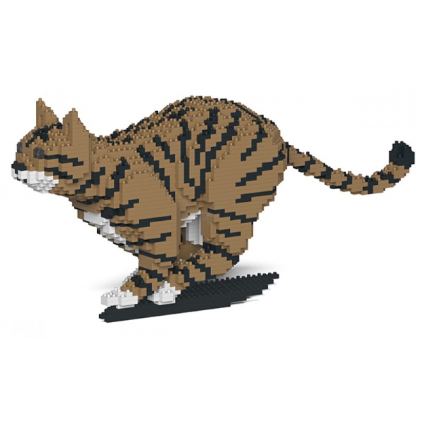 Jekca - Cat 18S-M04 - Lego - Scultura - Costruzione - 4D - Animali di Mattoncini - Toys