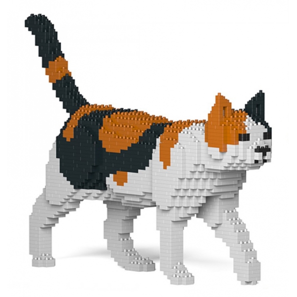 Jekca - Cat 11S-M01 - Lego - Scultura - Costruzione - 4D - Animali di Mattoncini - Toys