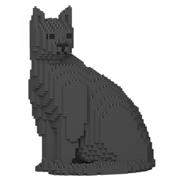 Jekca - Cat 06S-M03 - Lego - Scultura - Costruzione - 4D - Animali di Mattoncini - Toys