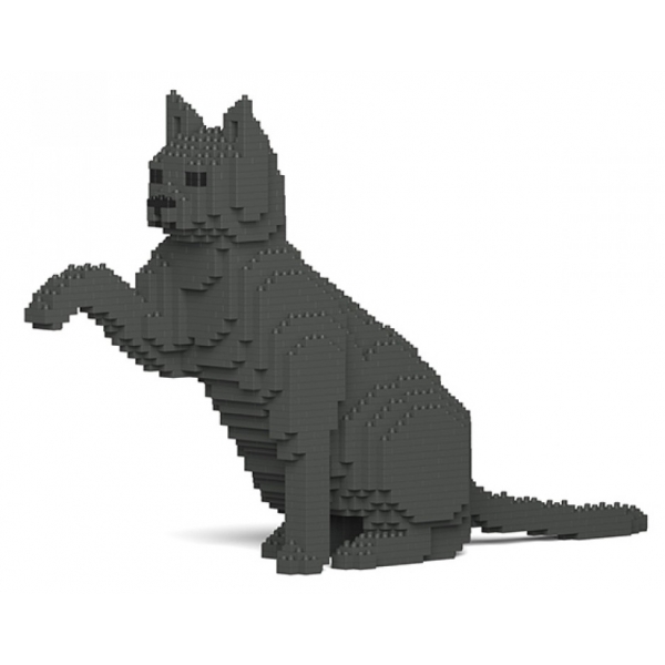 Jekca - Cat 08S-M03 - Lego - Scultura - Costruzione - 4D - Animali di Mattoncini - Toys