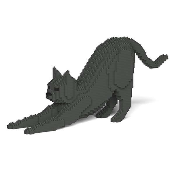 Jekca - Cat 09S-M03 - Lego - Sculpture - Construction - 4D - Brick Animals - Toys