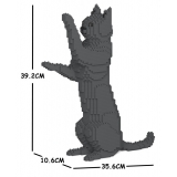 Jekca - Cat 15S-M03 - Lego - Sculpture - Construction - 4D - Brick Animals - Toys