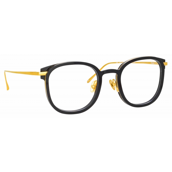 Linda Farrow - Fraser Square Optical Glasses in Black - LFL1184C1OPT - Linda Farrow Eyewear