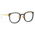 Linda Farrow - Fraser Square Optical Glasses in Black - LFL1184C1OPT - Linda Farrow Eyewear