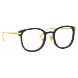 Linda Farrow - Fraser Square Optical Glasses in Black - LFL1184C1OPT - Linda Farrow Eyewear