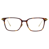 Linda Farrow - Gehry Rectangular Optical Glasses in Tortoiseshell  Yellow Gold - LF37C2OPT - Linda Farrow Eyewear