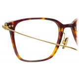 Linda Farrow - Gehry Rectangular Optical Glasses in Tortoiseshell  Yellow Gold - LF37C2OPT - Linda Farrow Eyewear